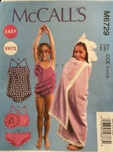 McCall&#39;s Toddler&#39;s/Child&#39;s Swimsuit /Bikini &amp; Cover-Up Size 3-6 Pattern ... - £6.25 GBP