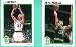 1991 NBA Hoops #2 Larry Bird and #3 Kevin McHale Basketball Cards - £7.49 GBP