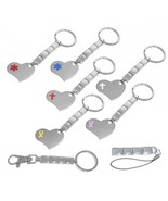 Set of Italian Charm Keychains - 9mm Links You Choose Style - Heart, Hoo... - $201.99 MXN+