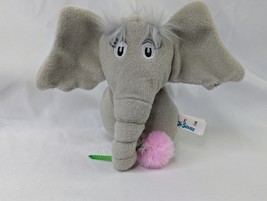 Manhattan Toys Dr Seuss Horton Elephant Mini Puppet 5 Inch 2008 Stuffed Animal - $7.95