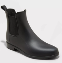 A New Day Damen Chelsea Regenstiefel Schwarz Größe 11 US Neu mit Etiketten - $14.98