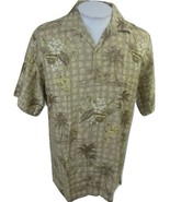 Cubavera Men Hawaiian ALOHA shirt pit to pit 24 L floral camp luau tiki ... - $17.81