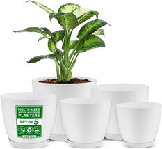 Lifemaster Eco Friendly Plant Pot Set 5-Pack White Plastic Indoor Outdoor - $326.04 Lifemaster Eco Friendly Plant Pot Set 5-Pack White Plastic Indoor Outdoor - $326.04 MXN