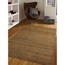 Glitzy Rugs 5 x 8 ft. Hand Woven Jute Eco-Friendly Striped Rectangle Are... - $4,229.40 MXN