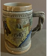 Vintage PlautCo Texas State Longhorn Ceramic Beer Stein - Made In Japan  - $14.27