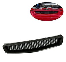 For 99-00 Honda Civic EK JDM Type-R Style Black Mesh ABS Front Hood Gril... - £14.15 GBP