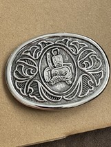 Vintage Chrome Western Horse Saddle Cowboy Silver Tone Belt Buckle Avon - €4,78 EUR