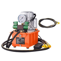 VEVOR Electric Hydraulic Pump Double Acting Oil Pump 10000 PSI 8L Solenoid Valve - £437.52 GBP