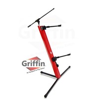 2-Tier Column Keyboard Stand with Mic Boom Arm by GRIFFIN - Double Slidi... - £99.62 GBP