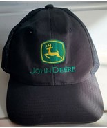 John Deere Tractors Farm Hat Trucker Cap Black Adult Mesh Snapback Adjus... - $11.99