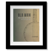 Old Man by Neil Young - Song Lyric Art Music Inspired Print, Canvas or P... - £15.19 GBP+