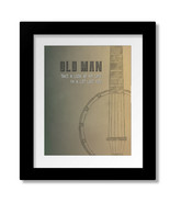 Old Man by Neil Young - Song Lyric Art Music Inspired Print, Canvas or P... - $26.05 CAD+