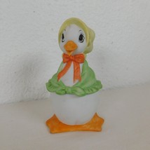 Lefton China Duck Mother Goose Easter Bonnet Trinket Box 01784 Vintage 4.5&quot; High - £11.42 GBP