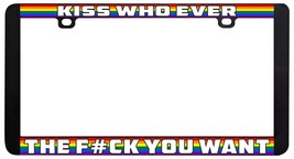 Who Ever Les F # K You Want Gay Lesbian LGBTQ Rainbow License Kiss-
show orig... - £5.73 GBP