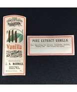 Original Vintage Vanilla Ice Cream Flavoring Pure Extract Label CP&#39;s Che... - $187.07 MXN
