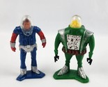 Vintage Tootsie toy Space Figures Major Mars &amp; Alien Robot Zoltan/Android - $24.74