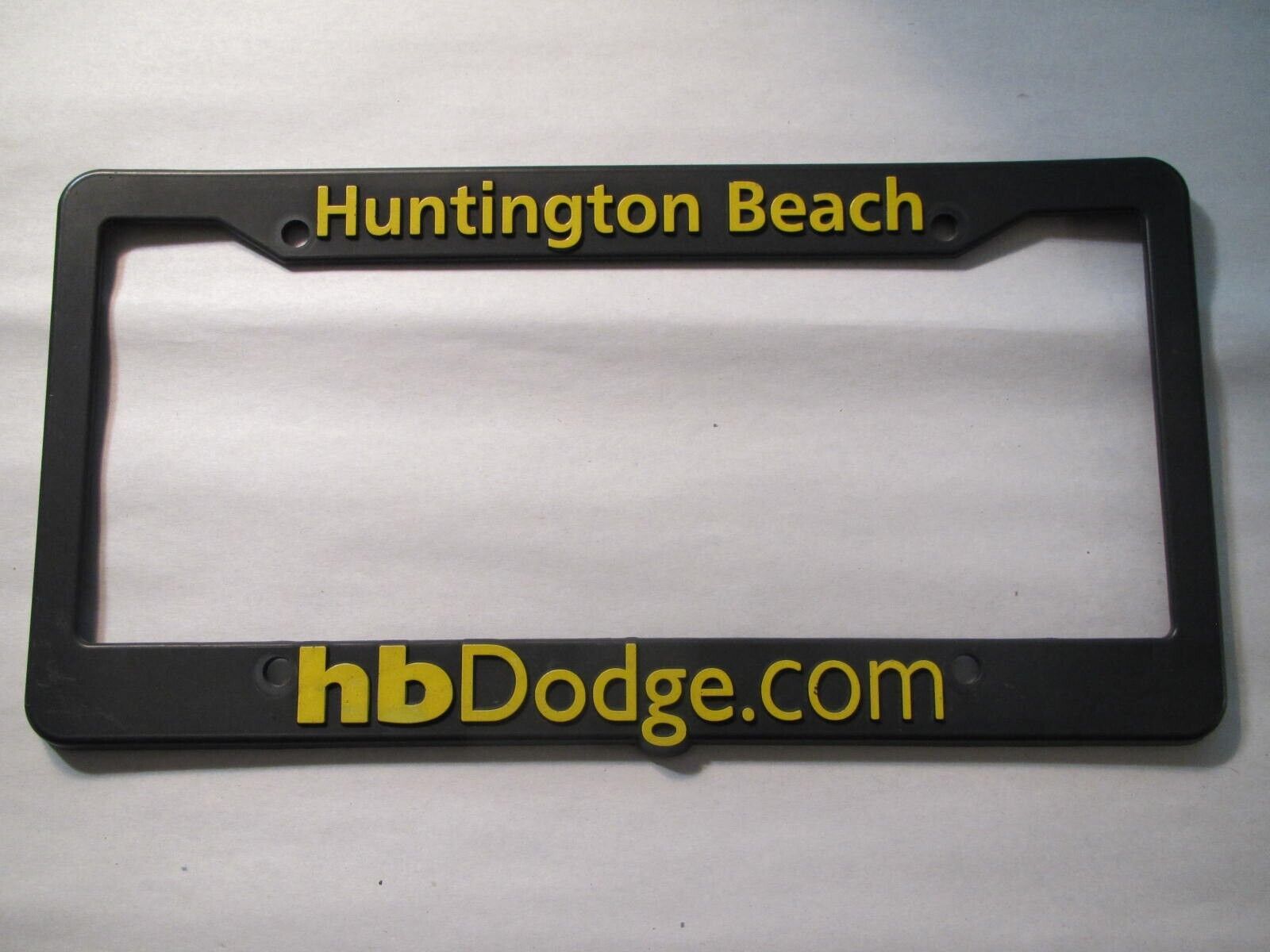 Huntington Beach Dodge License Plate Frame Dealership Plastic - $36.19