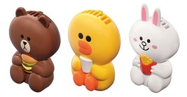 Line Friends Portable Fan Mcdonald- Cony, Brown &amp; Sally - £37.09 GBP