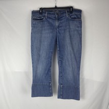 Joes Cropped Jeans Socialite Kicker Capri&#39;s Denim Size 32 Medium Wash Ha... - £14.50 GBP