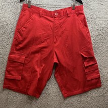 Men&#39;s Old Skool Red Cargo Shorts Size 36 - £6.27 GBP