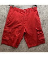 Men&#39;s Old Skool Red Cargo Shorts Size 36 - £6.05 GBP