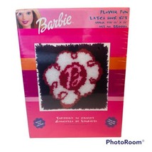 Barbie Flower Fun Latch Hook Kit 13" X 13" Htf Brand New! Caron International - $27.93