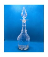 Victorian Glass Bludgeon Decanter, Hand Cut, 19th Century, With Stopper - £26.41 GBP