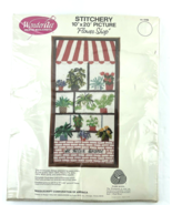 WonderArt Needlecraft Embroidery Kit Flower Shop No. 5106 Plants in a Wi... - £38.86 GBP