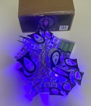 Halloween String Lights Purple Ghosts AA Batteries 14 Ft. - £10.22 GBP