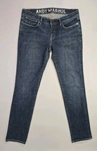 Levis Andy Warhol Straight Leg Denim Jeans Womens 28 Blue Stretch Rare - $94.72