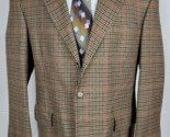 Vtg Tommy Hilfiger Houndstooth Windowpane Tweed Sport Coat Jacket 42R - £23.73 GBP
