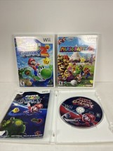 Mario Party 8, Super Mario Galaxy 1 and 2 Wii Lot Of 3 Games - £44.01 GBP