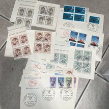 Italy 9 FDC -  1975 Some With Unused Stamps Block - £4.72 GBP