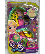 Polly Pocket Hedgehog Cafe Compact w/Handle Pet Theme Micro Doll &amp; Frien... - £26.27 GBP