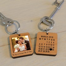 Personalised Photo Keyring The Day We Became Mr &amp; Mrs Wedding Gift, Just Married - £11.18 GBP