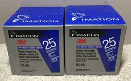 3M High Density IBM Formatted Diskettes 3.5” (2) 25 Pack Floppy Discs Imation HD - £39.43 GBP