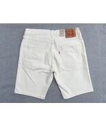 Levis Red Tab 412 Mens Off-White Slim Fit 9&quot; Stretch Hemmed Denim Jean S... - €34,56 EUR