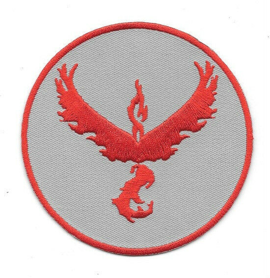 Pokemon Go Game Team Valor Logo 3.5&quot; Round Embroidered Patch, NEW UNUSED - $4.99