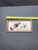 2006 Budweiser Beer Advertising 3-D Bottle Sign Dog Hunting Bar Mancave - $19.79