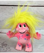 1992 Vintage Trendmaster Treasure Trolls  5&quot; Talking Doll, Pink/yellow, ... - $26.75 CAD
