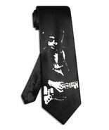 Bob Dylan sunglasses necktie black satin silk hand-painted tie - $28.00