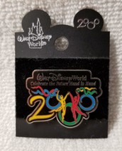 Disney World 2000 Pin Celebrate the Future Hand in Hand Collectible Authentic - £9.59 GBP