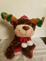 Christmas Animated Musical &quot;Jingle Bells&quot; Flapping Ears Plush Reindeer - $29.99