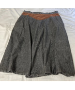Kayo of California Women Western Denim Long Skirt Sz 20W Black Jean West... - $28.64 CAD