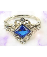 HAUNTED RING AZURE LUMINA BEAUTY  HIGHEST LIGHT COLLECTION OOAK MAGICK  - $777.77