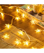 Star String Lights Battery Operated - 17 Ft 50 LED Star Fairy String Lig... - $20.27 CAD