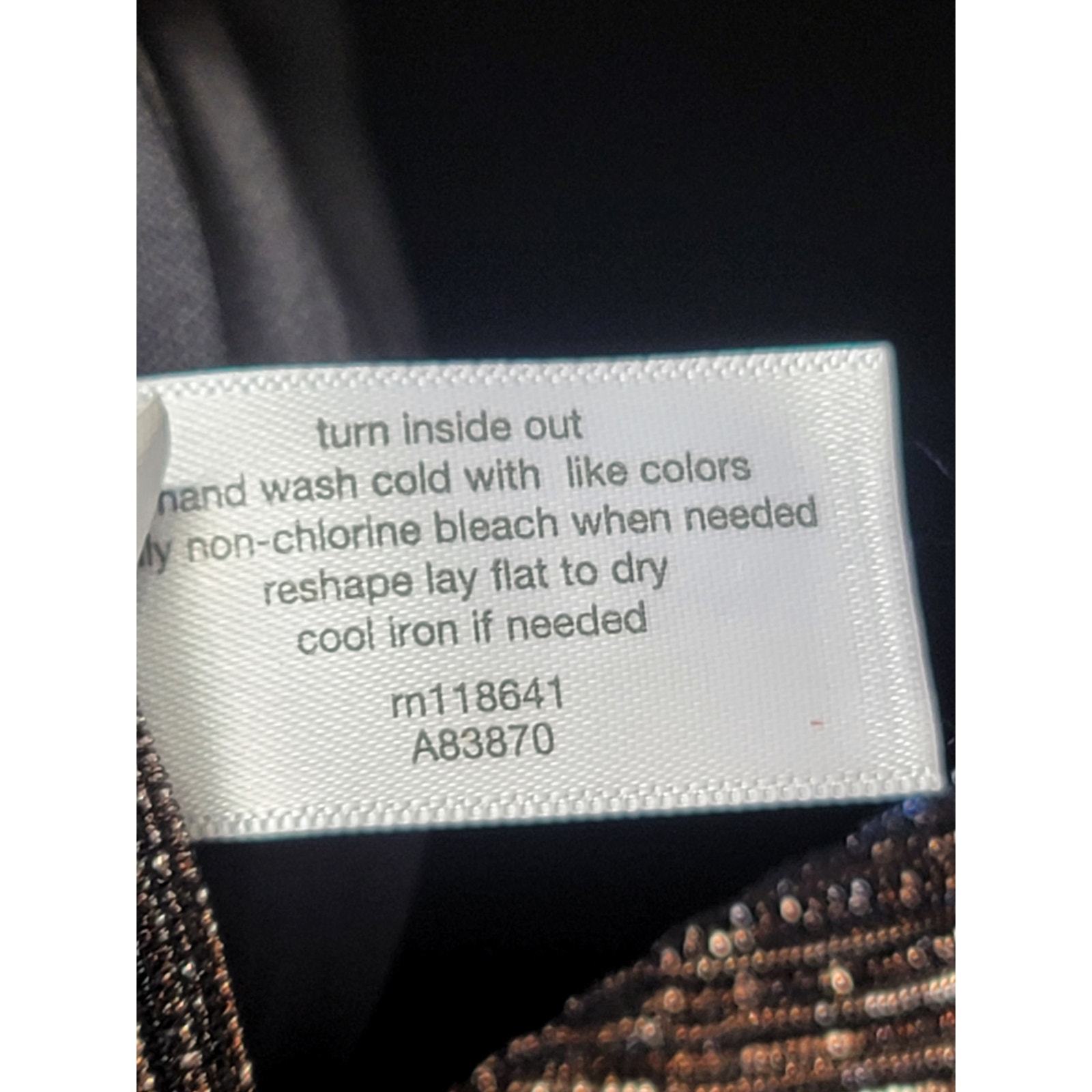 Lane Bryant Jumpsuit Women Size 26/28 Brown Metallic Wide Leg Long Sleeve Belted Item image 10