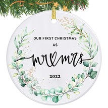 2022 Our First Christmas As Mr. And Mrs. Ornament, First Christmas Married Ornam - £15.79 GBP