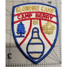 1981 Klondike Camp Camp Berry Boy Scouts of America Patch - $13.78