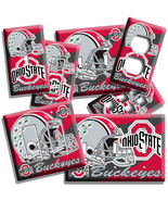 OHIO STATE BUCKEYES UNIVERSITY FOOTBALL TEAM LIGHT SWITCH OUTLET ROOM HOME DECOR - £9.73 GBP - £19.47 GBP
